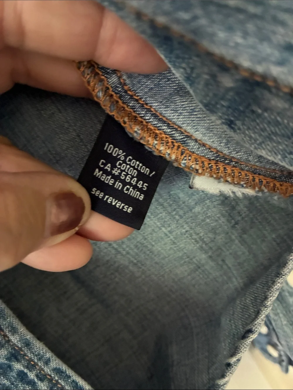 Casual Women's Denim Button-Front Shirt - Light Blue